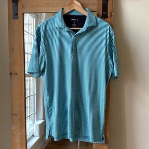 Johnnie-O Striped Performance Golf Polo Size M